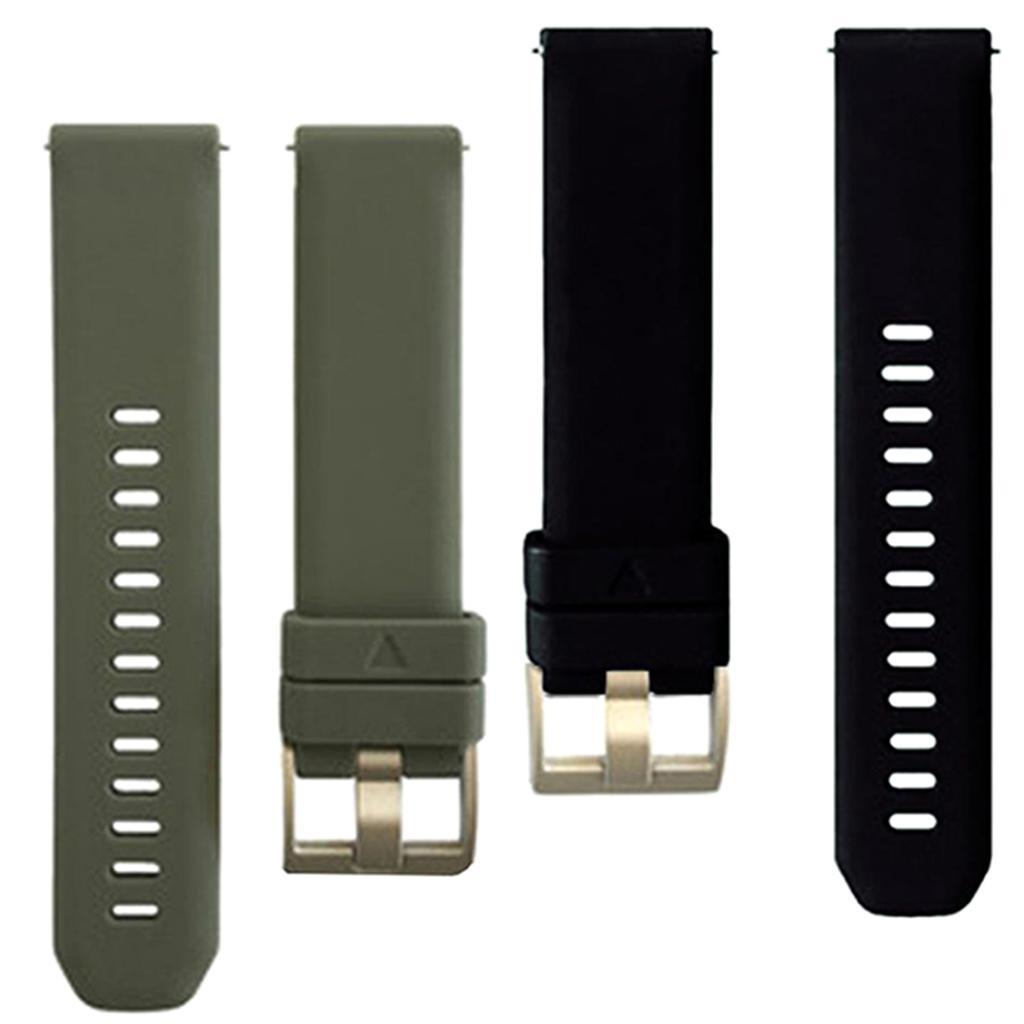 2Pcs Sports Silicone Replacement Bracelet Strap Bands, Quick Release Strap