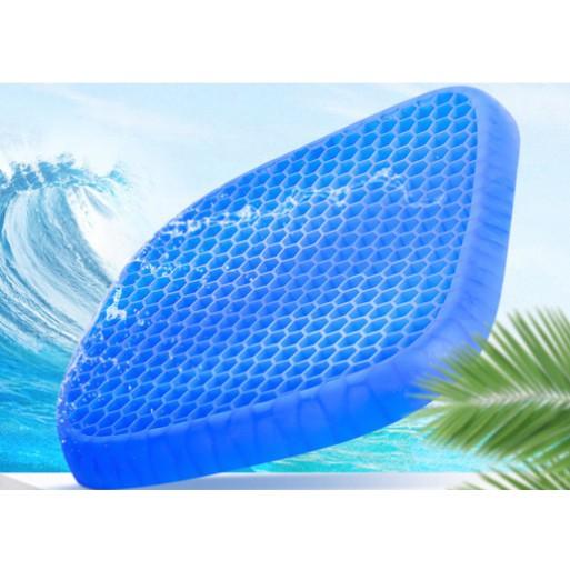 Đệm Lót Ghế, Đệm Gel Thoáng Khí, Nệm Ngồi Ô Tô Dạng Gel Điều Hoà Tuần Hoàn Máu, Chống Thoái Hoá Cột Sống IKA.HOME