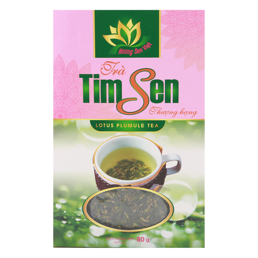 Trà Tim Sen Thượng Hạng (Sấy Lạnh) Hương Sen Việt (80g)