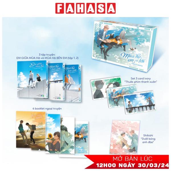 Boxset Mùa Hạ, Em Và Tôi (Bộ 3 Cuốn) - Bản Sưu Tầm - Tặng Kèm 3 Card Ivory + 4 Booklet Ngoại Truyện + 1 Shikishi