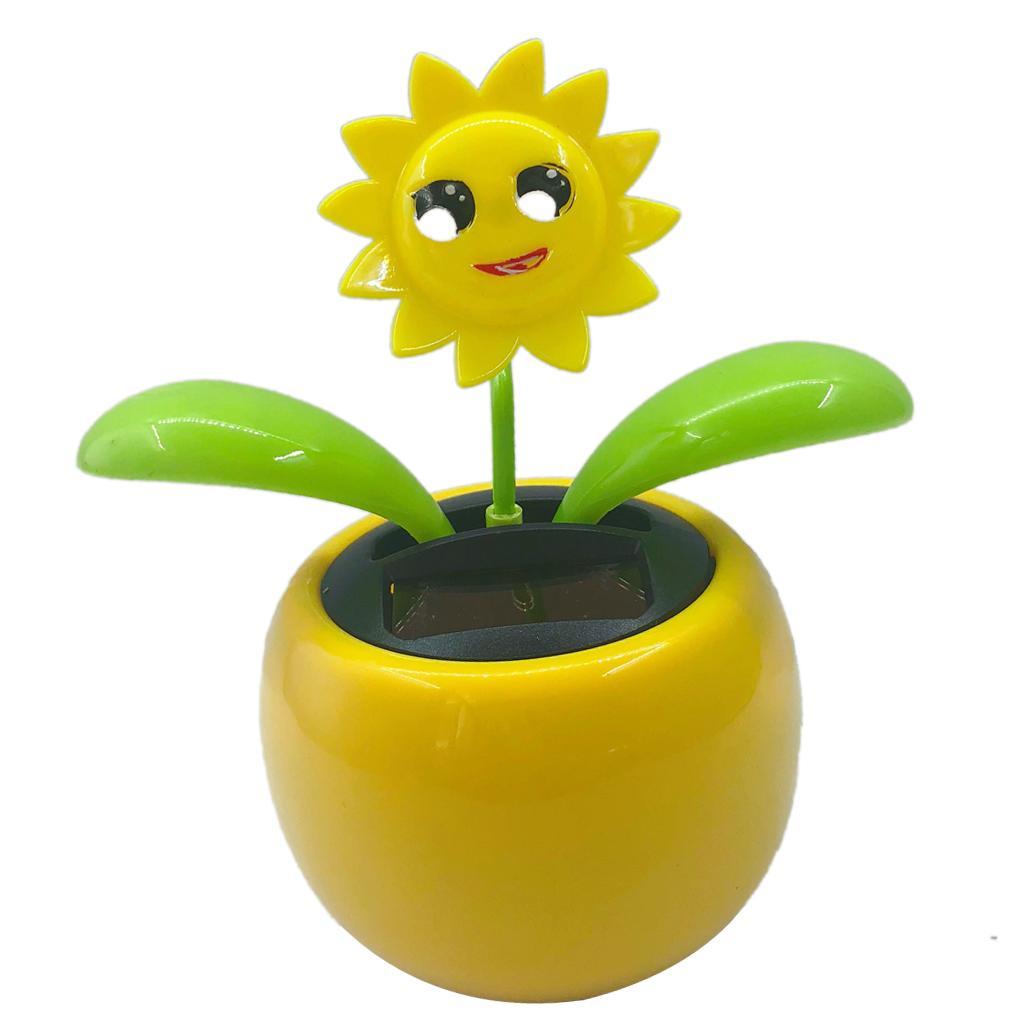 2x Solar Power Dancing Flower Flower Home Car Decor Gift NEW