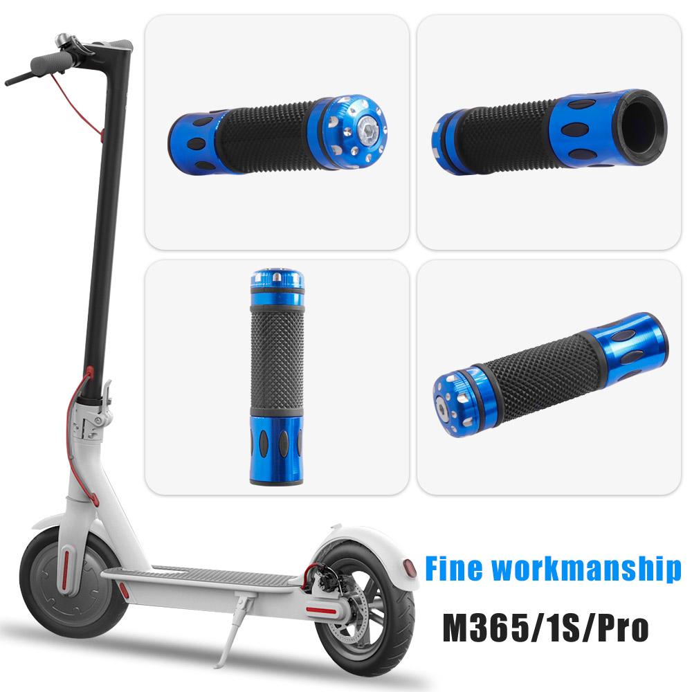 1 Cặp tay cầm tay cầm phổ quát cho Xiaomi M365 1S Pro Sao tay xe điện sửa đổi Vỏ bảo vệ bằng nhôm tay cầm cao su Color: 1pairs black