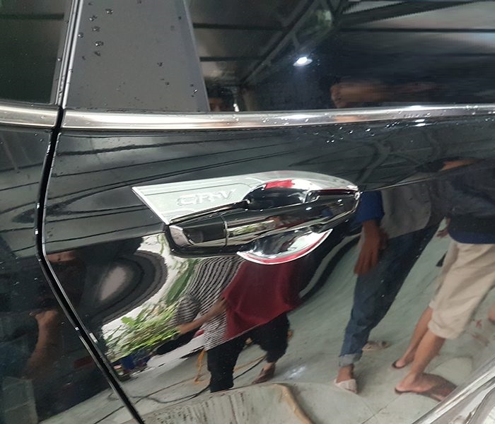 Bộ ốp tay nắm cửa dành cho xe Honda CRV, mạ crom