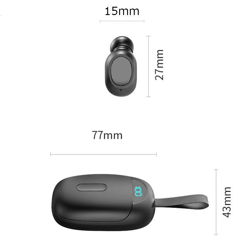 Tai Nghe Mẫu Mới Thiết Kế Độc Đáo True Wireless Kết Nối Qua Bluetooth - Hàng Chính Hãng