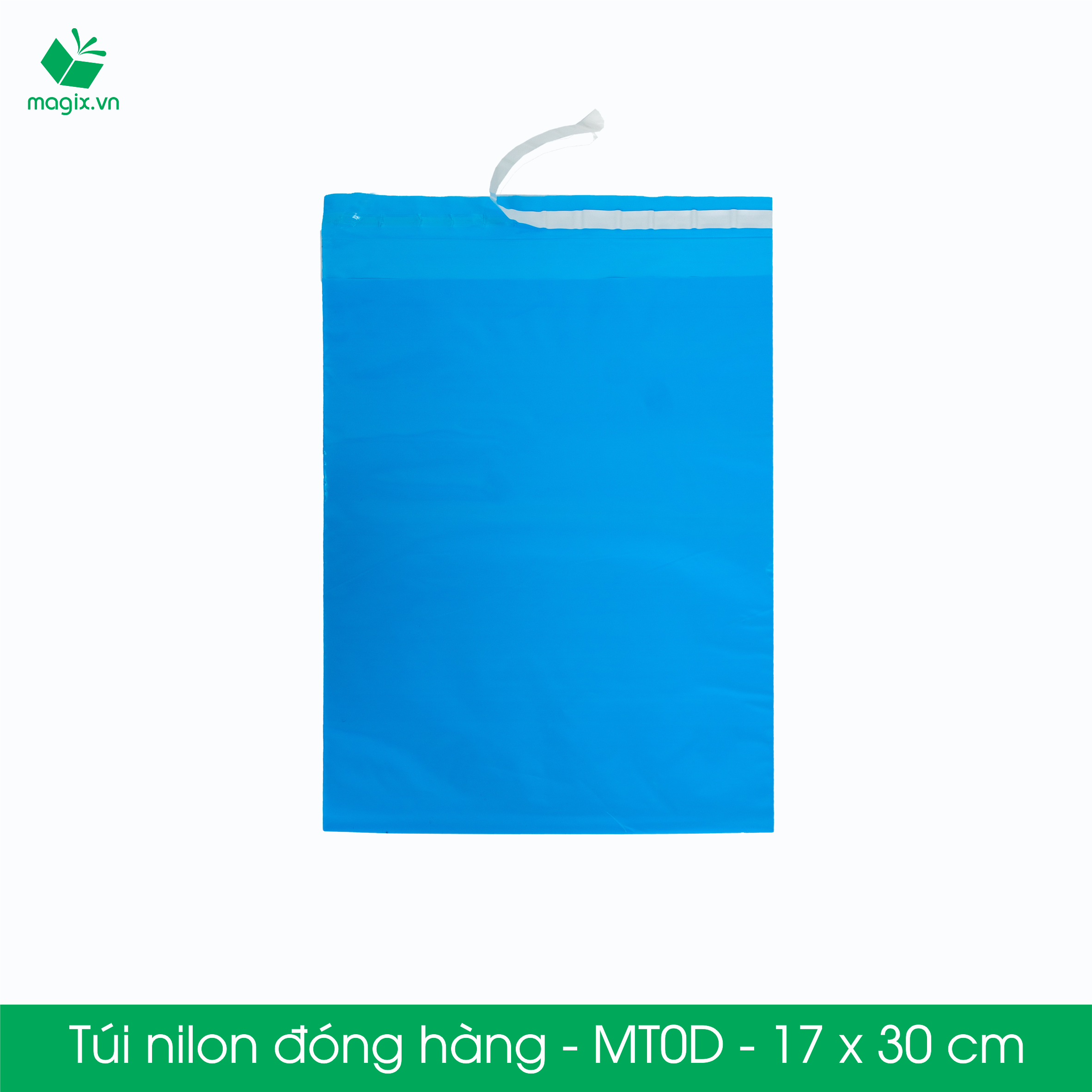 MT0D - 17x30 cm - Túi nilon TIẾT KIỆM gói hàng - 300 túi niêm phong đóng hàng
