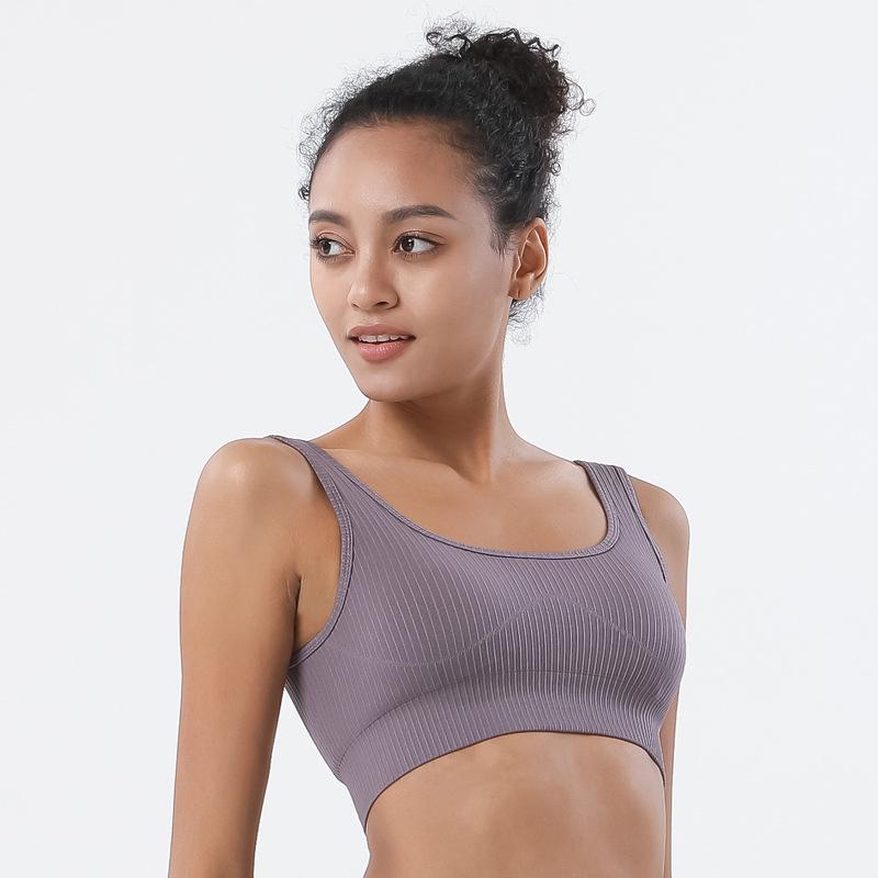 Thể Thao Nữ Top Liền Mạch Gân Mềm Push Up Bra Không Nội Y Nữ Lót Bralette Hở Lưng Áo Ngực Thể Thao