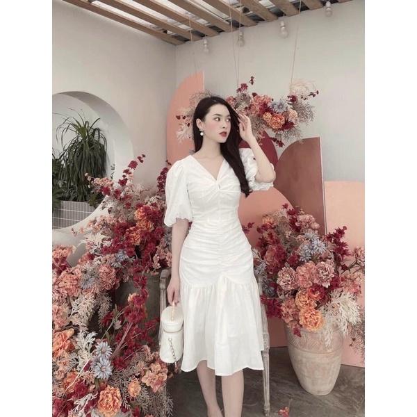 M142 VÁY XOẮN NGỰC ĐUÔI CÁ
