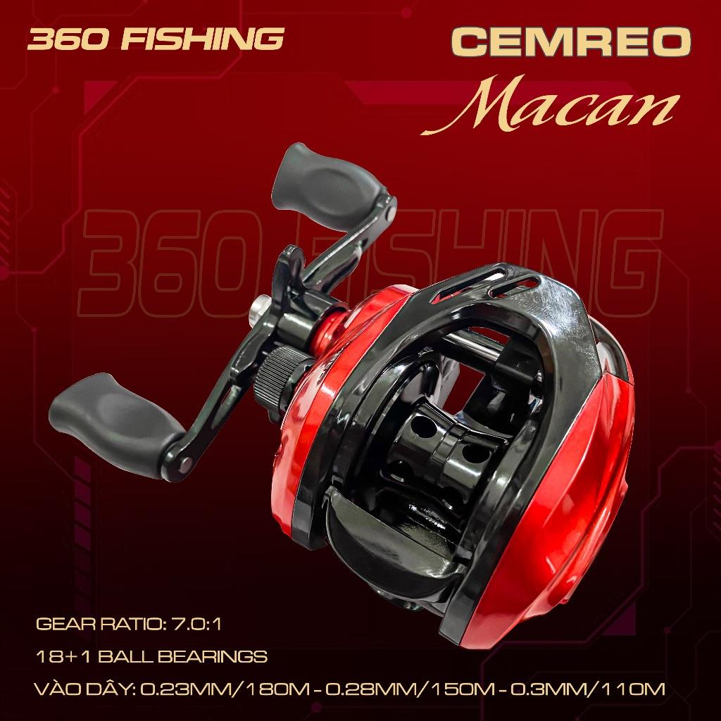 Máy Câu Ngang Cemreo Macan Máy Câu Lure Cao Cấp Tải Cá 8Kg AnhNamFishing