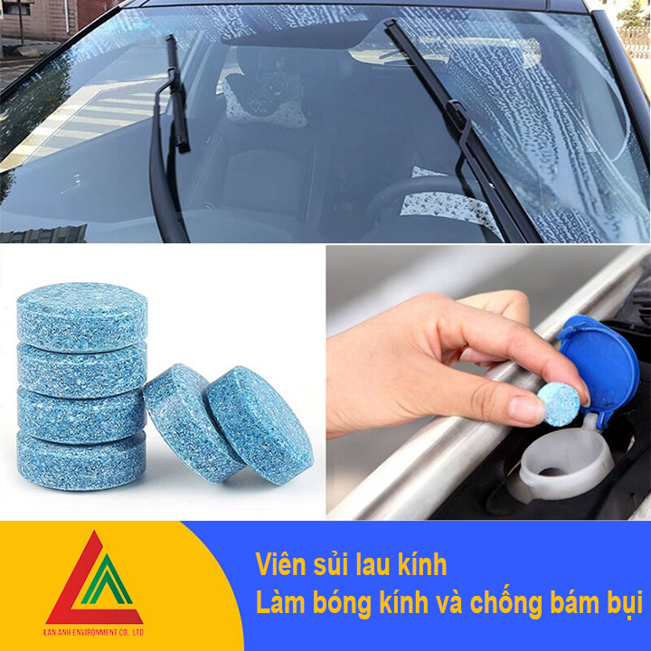 Viên sủi rửa kính làm bóng kính và chống bám bụi, an toàn, bảo quản dài lâu