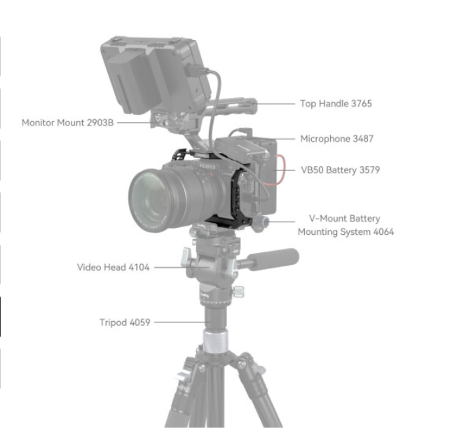 Khung máy ảnh SmallRig Cage for Fujifilm X-S20 4230 - Hàng nhập khẩu