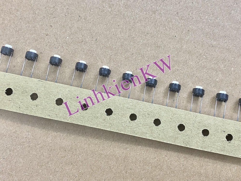 10 cái Nút tròn trắng 2 chân 6x6x5