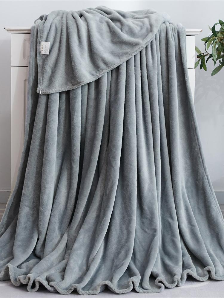 Đồng Bằng Màu Sắc Đa Năng Dép Nỉ Chăn Dành Cho Phòng Ngủ Giường Sofa Xe Du Lịch Cho Bé Trưởng Thành Thú Cưng, 19 Màu Sắc