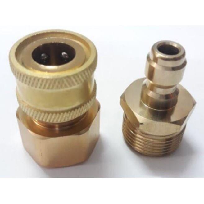 Cút nối nhanh máy rửa xe ren M22, khớp nối nhanh máy rửa xe ren M22