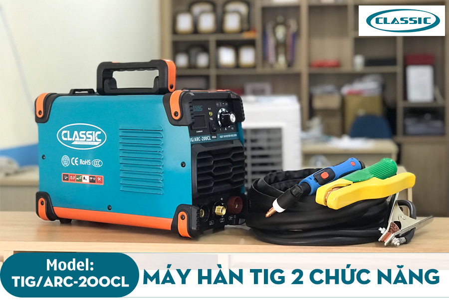 MÁY HÀN INVENTER CLASSIC TIG/ARC-200CL ( TIG + QUE)