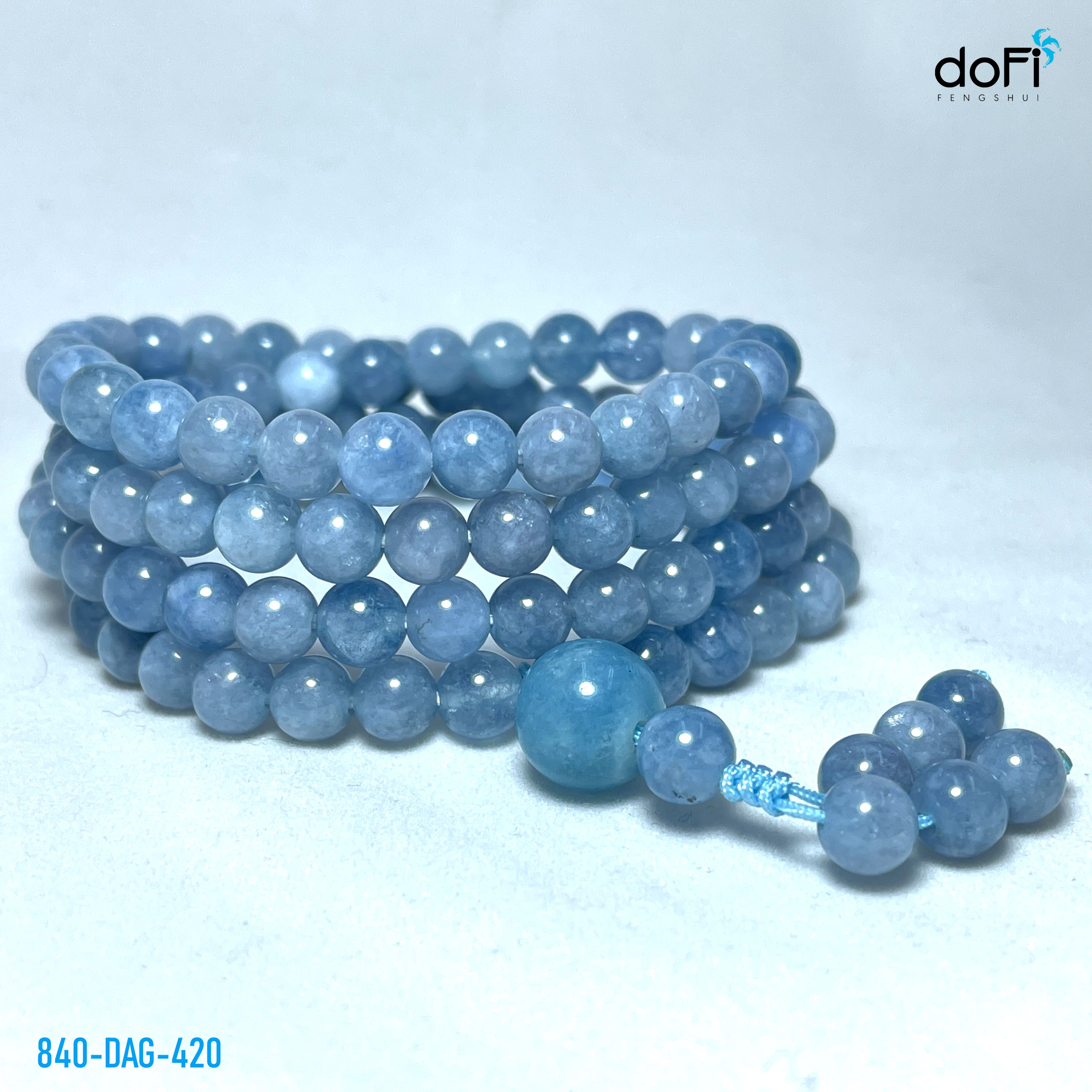 TRÀNG HẠT ĐÁ AQUAMARINE 6LI