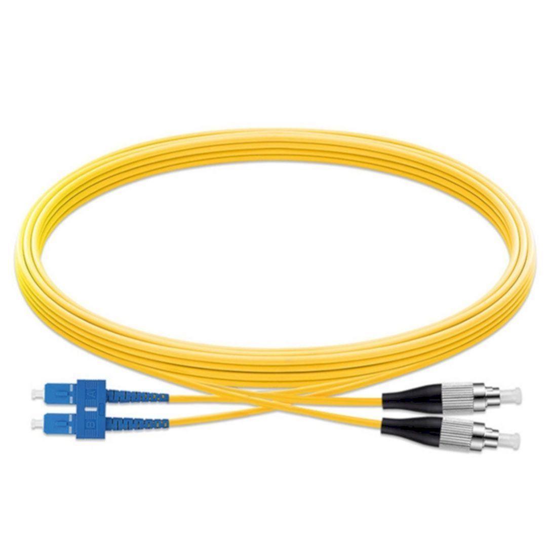 Hình ảnh Cáp nhảy quang Single mode Duplex Fiber Ugreen 80219 dài 10M đầu LC-FC Màu Vàng NW220 Hàng chính hãng