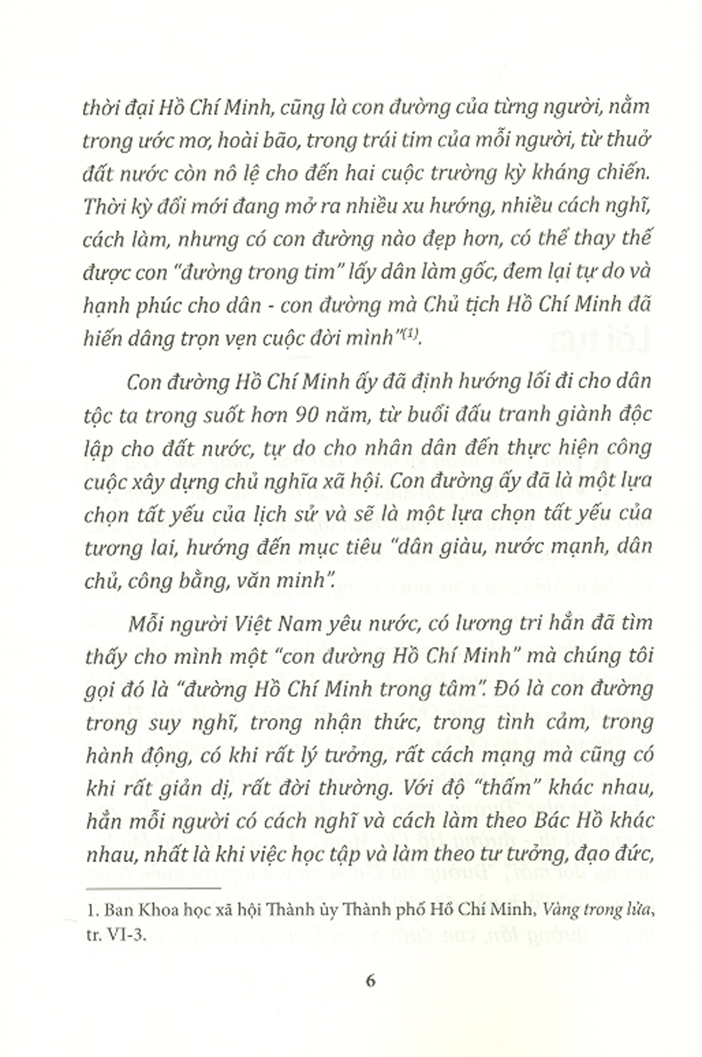 Đường Hồ Chí Minh Trong Tâm