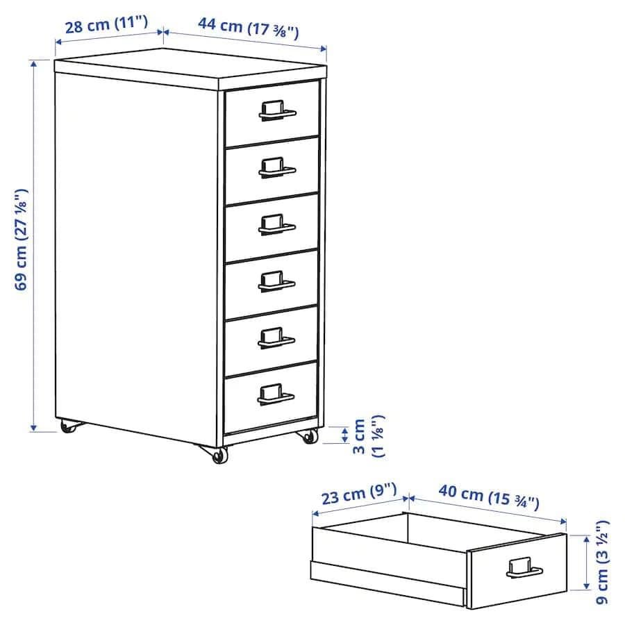 Tủ để tài liệu HELMER đỏ