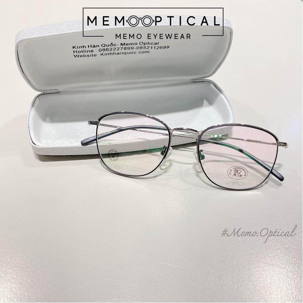 Gọng Kính Kim Loại Phong Cách Retro Hàn Quốc Thanh Mảnh Memo Optical OLD1972