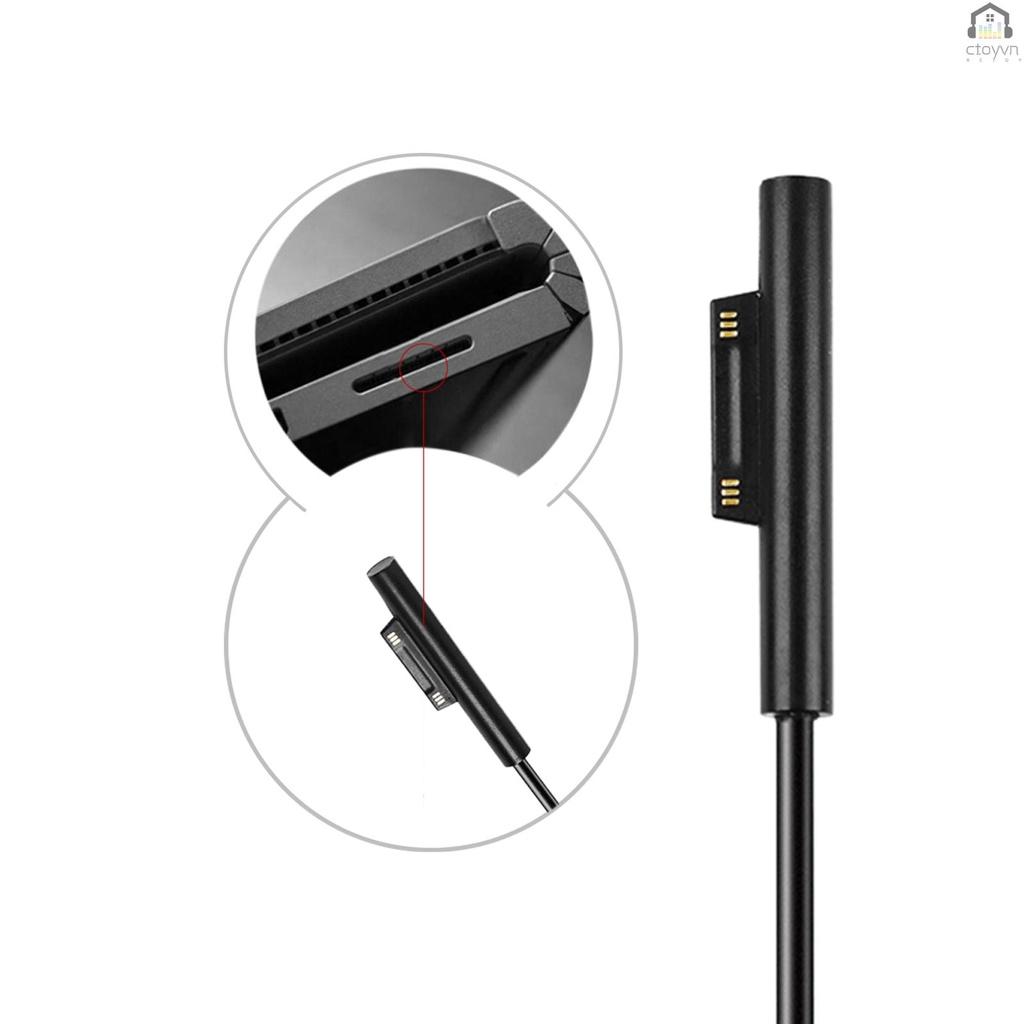 Bộ chuyển đổi sạc USB Type C PD 15V cho Microsoft Surface Pro 7/6/5/4/3/GO/BOOK Laptop 1/2