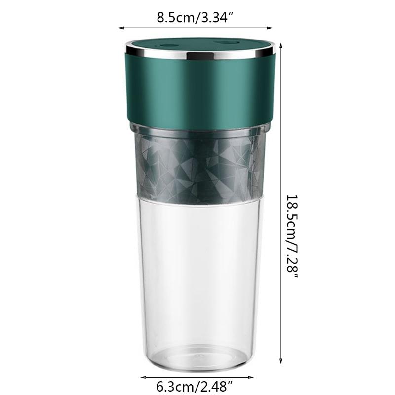 Di Động Cá Nhân Kích Thước Máy Xay Sinh Tố Lắc Và Sinh Tố Mini Jucier Cốc Rechargeble