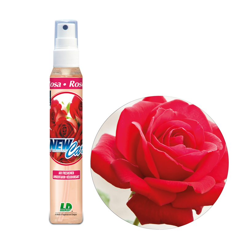 Nước hoa ô tô dạng xịt L&amp;D NEW CAR Rose 60ml