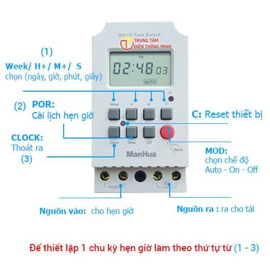 Công tăc - Time hẹn giờ tự động báo chuông làm việc MT316S