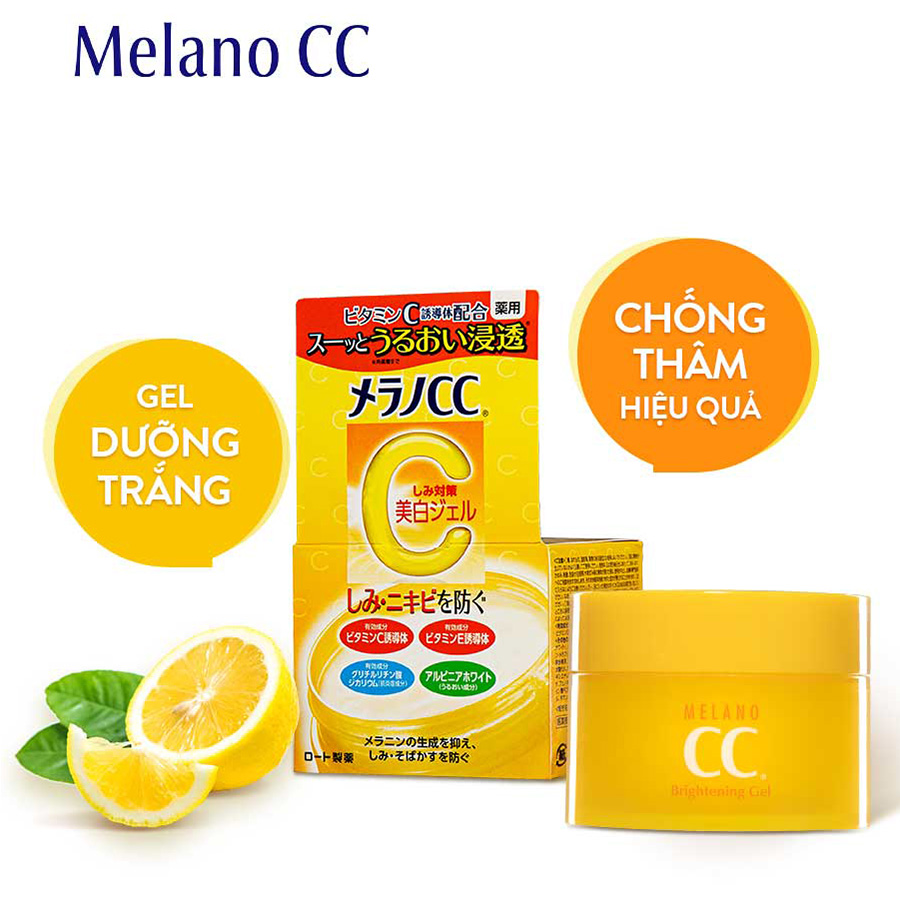 Gel Dưỡng Trắng Da, Cải Thiện Thâm Sạm &amp; Đốm Nâu Melano CC Whitening Gel (100g)