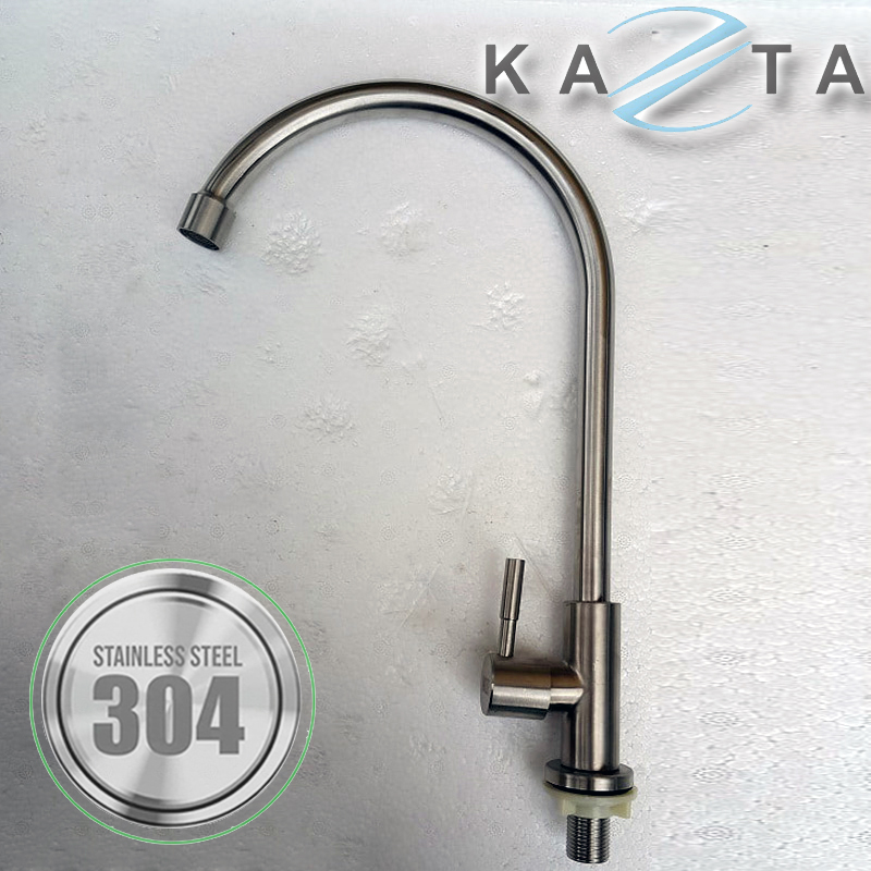 Vòi rửa bát lạnh KAZTA KZ-4A2 thân tròn inox SUS304