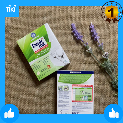 Viên rửa bát hương thiên nhiên 30 viên DENKMIT NATURE DÀNH CHO MÁY RỬA CHÉN BÁT