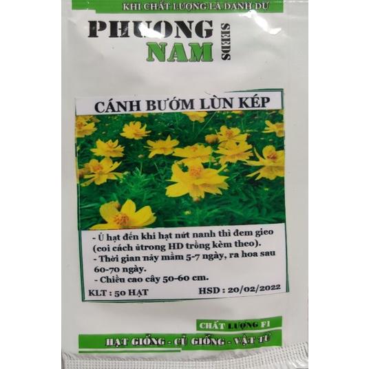 Hạt Giống Cánh Bướm Vàng Lùn Kép- Gói 50 Hạt