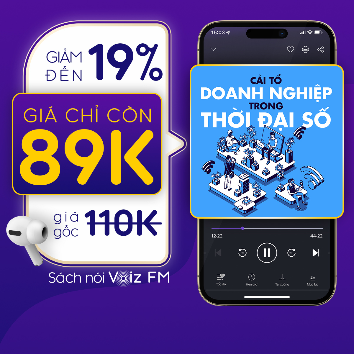 Voiz FM - Voucher nghe Sách Nói