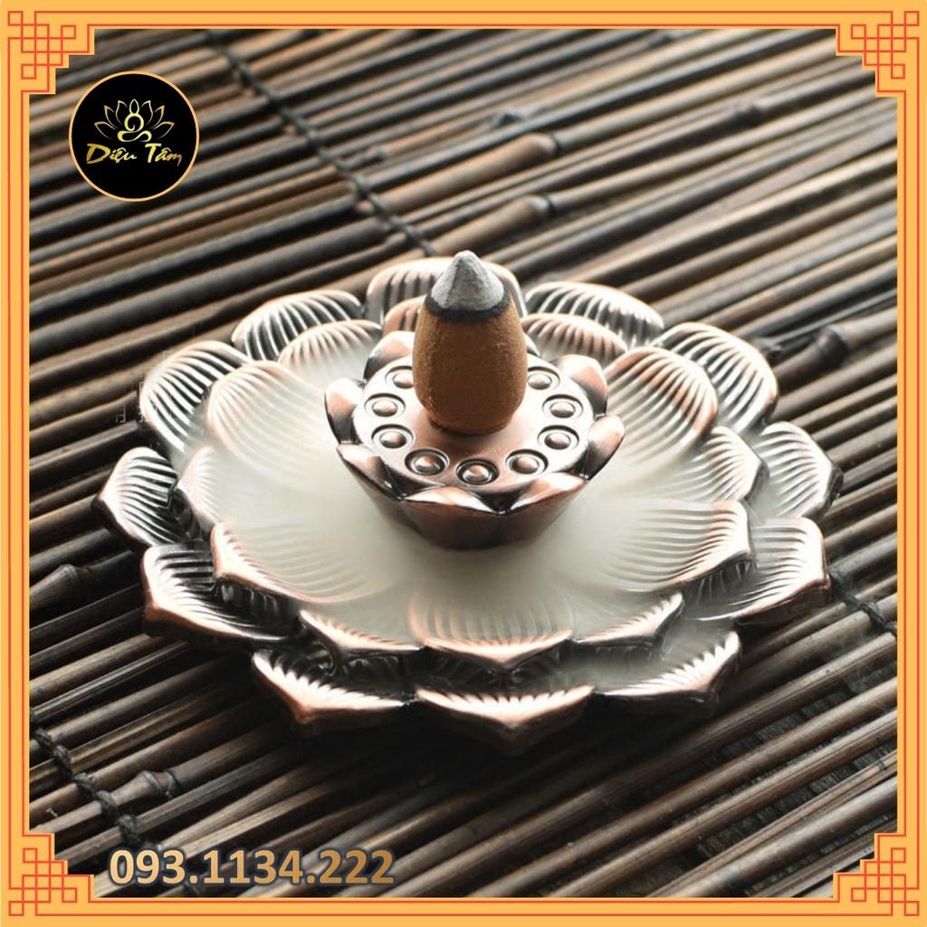 Đế cắm nhang trầm vòng, đế sen
