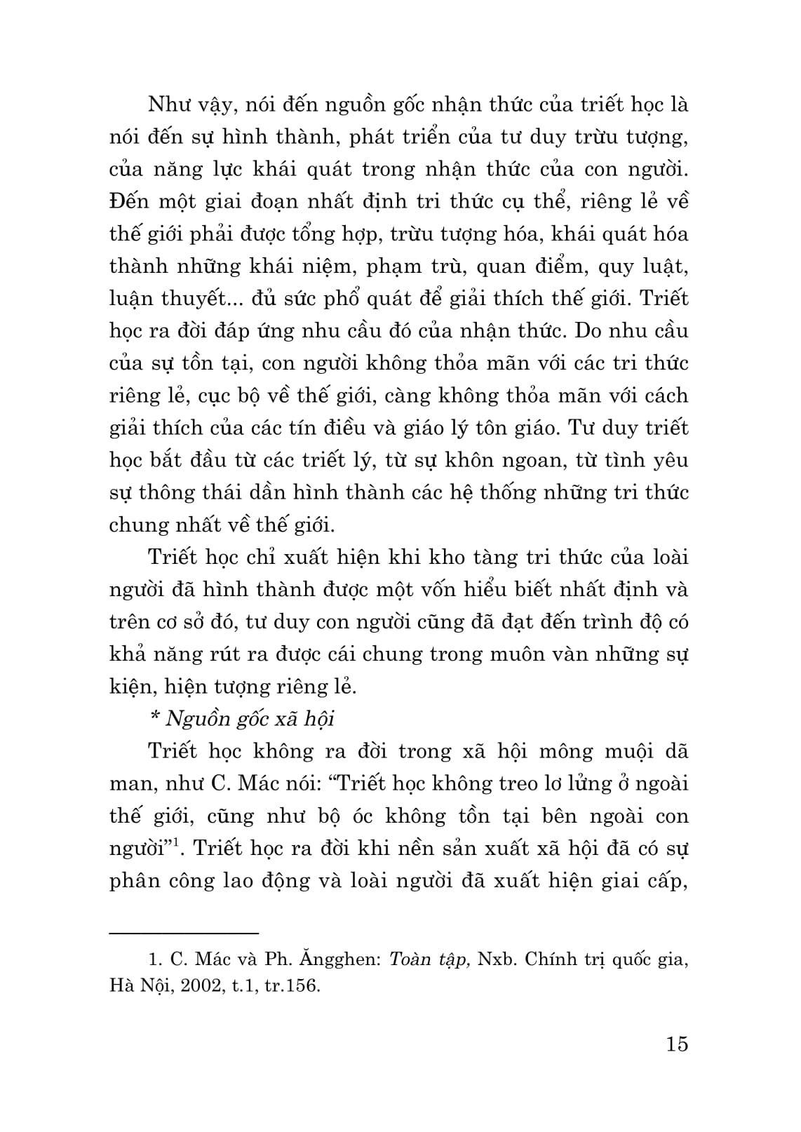 Giáo Trình Triết Học Mác - Lênin (Dành Cho Bậc Đại Học Hệ Không Chuyên Lý Luận Chính Trị)
