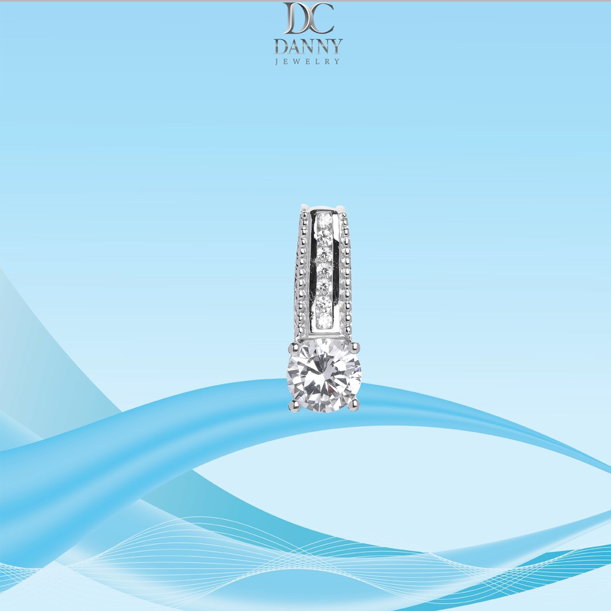 Mặt Dây Chuyền Nữ Bạc 925 Danny Jewelry Xi Bạch Kim DI4GZ017