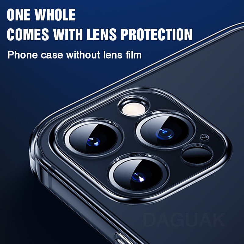 Ốp lưng chống sốc trong suốt siêu mỏng cho iPhone 12 Pro bảo vệ camera hiệu Likgus Crashproof giúp chống chịu mọi va đập - hàng nhập khẩu