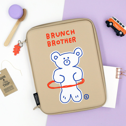 Túi đựng dành cho máy tính bảng ipad 11inch Brunch Brother Holabear phong cách Hàn Quốc chống sốc - Hàng nhập khẩu