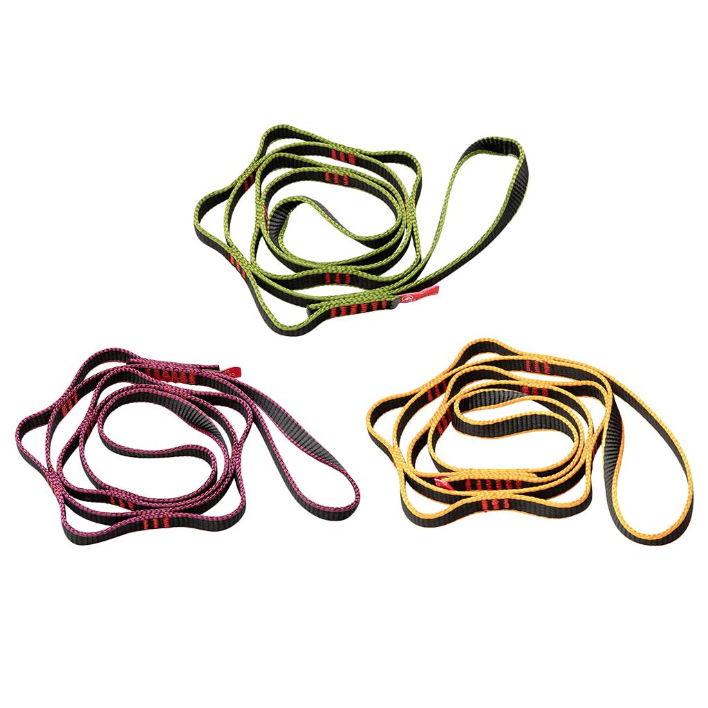 Daisy Chain Rope Looped Strong Straps 22 kN Climbing Nylon Daisy Chains Lanyard 43 Inches for Rock Climbing Tree Aborist Caving