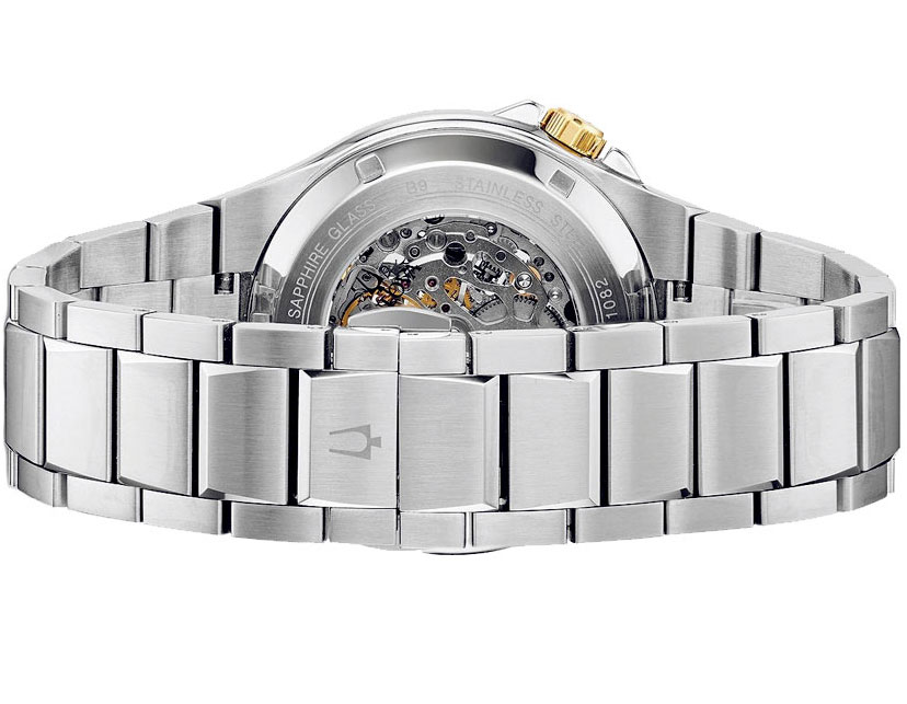 Đồng Hồ Nam Bulova Dây Thép Không Gỉ 98A224 - Mặt Đen