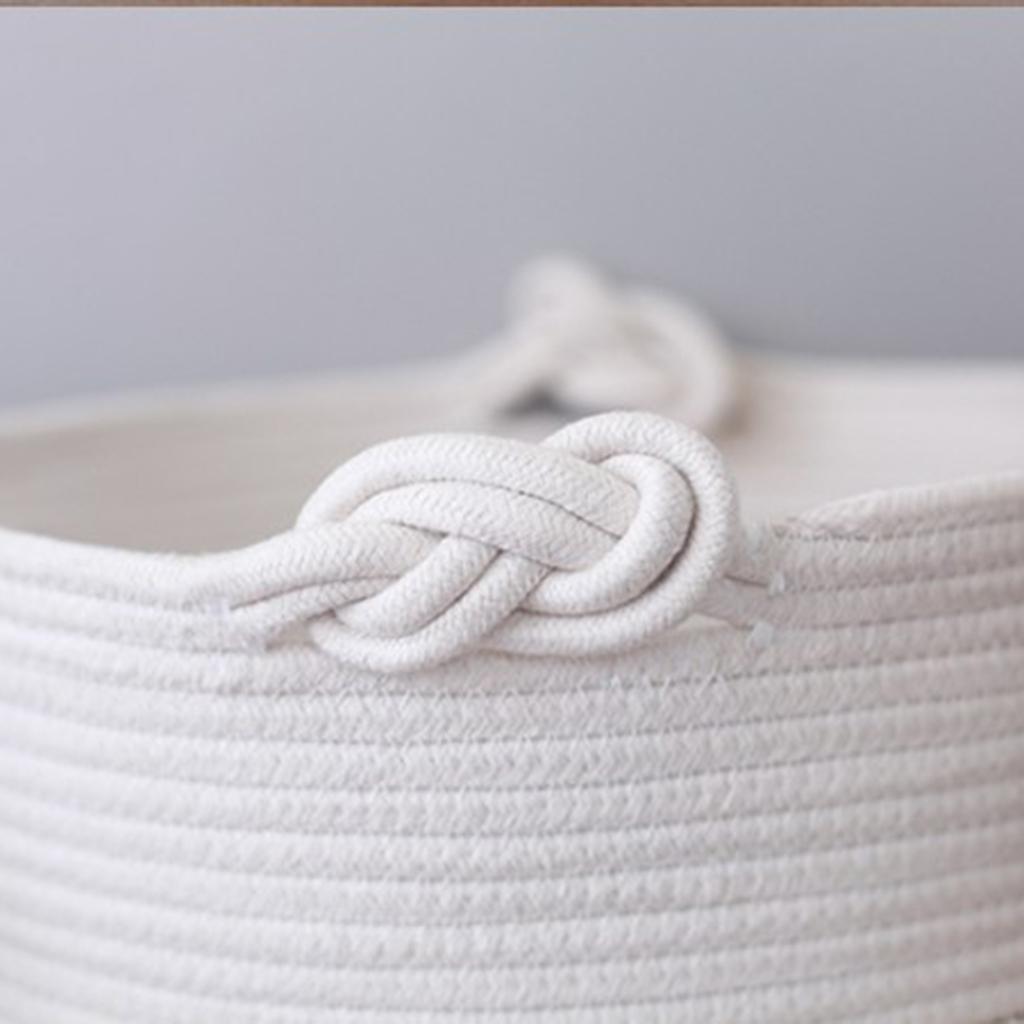Weave Laundry Basket Storage Bag Toy Basket Organizer Office Large Capacity