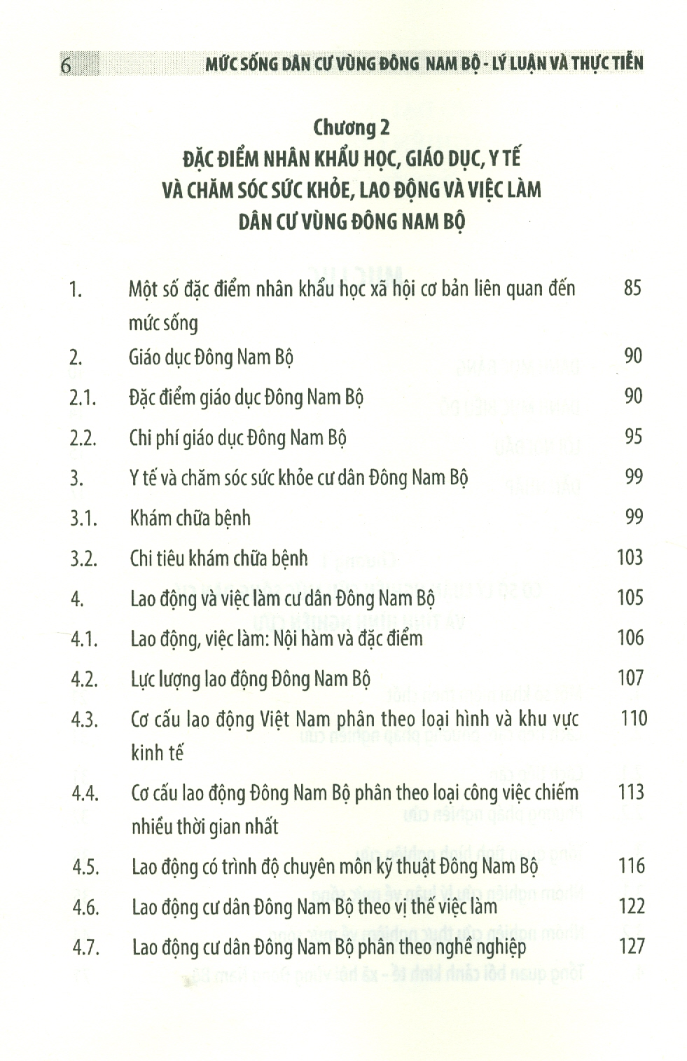 MỨC SỐNG DÂN CƯ VÙNG ĐÔNG NAM BỘ LÝ LUẬN VÀ THỰC TIỄN (Sách chuyên khảo)