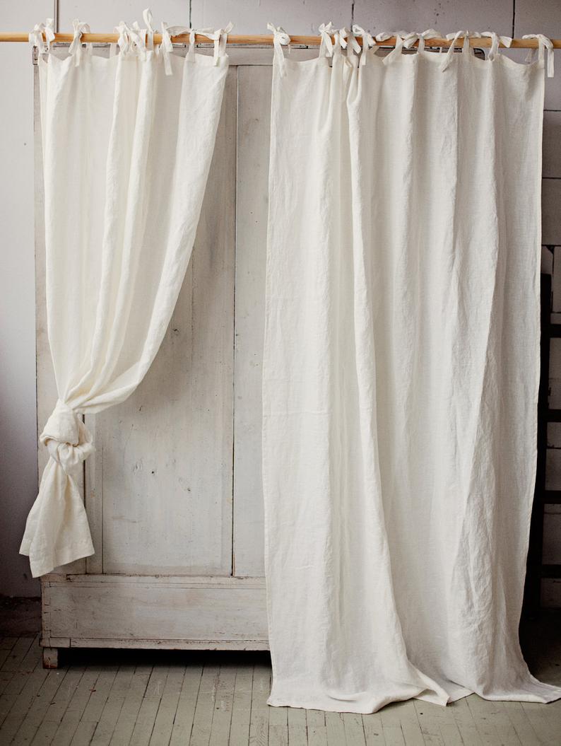 1 rèm vải canvas rèm màn cửa dây buộc độc đáo dài 170cm