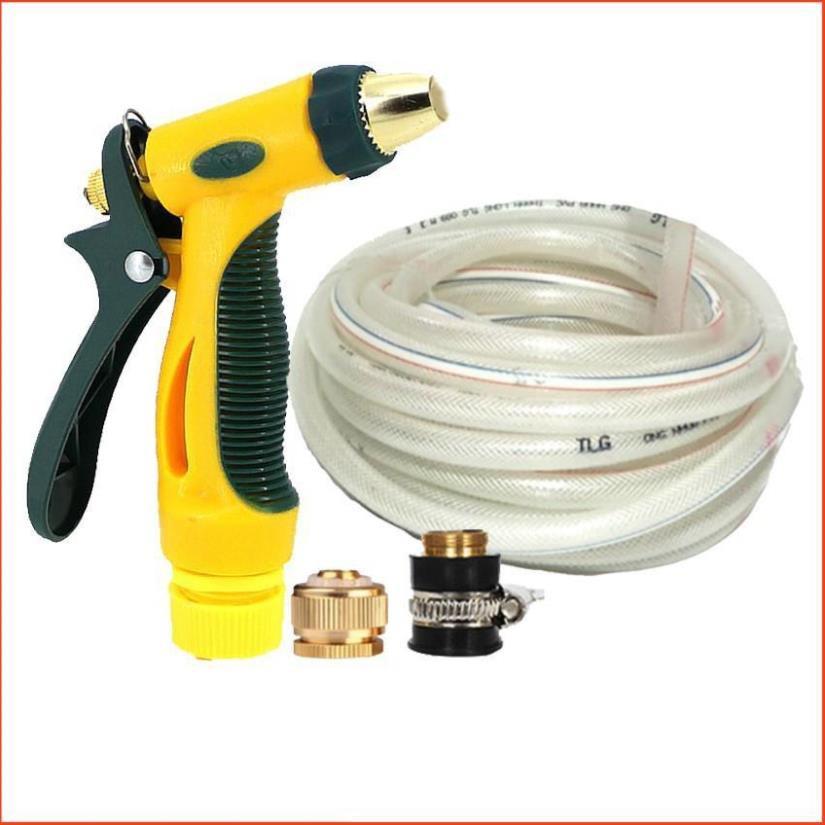 Bộ dây vòi xịt nước rửa xe, tưới cây tăng áp 3 lần,loại 3-5M 206317