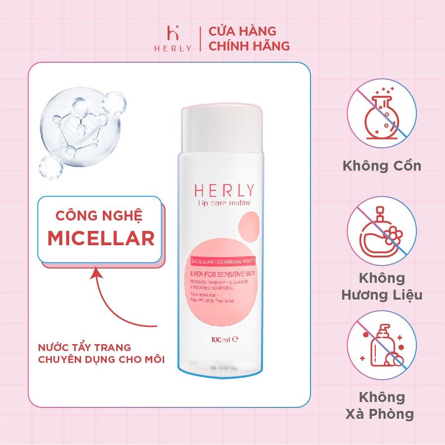 Nước tẩy trang môi HERLY Micellar Cleansing Water 100ml