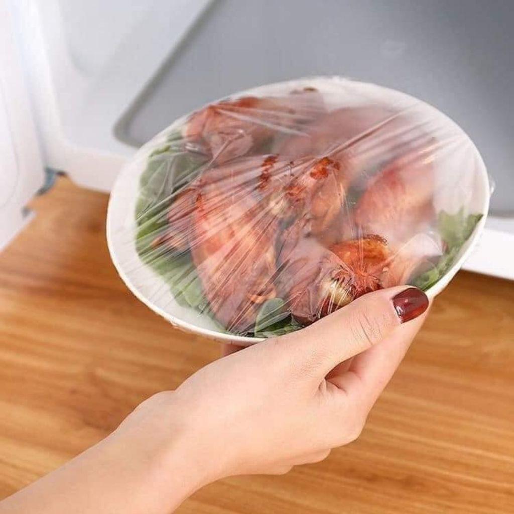 Túi bọc thực phẩm silicon_màng bọc TP gấu túi 100 cái tiện lợi