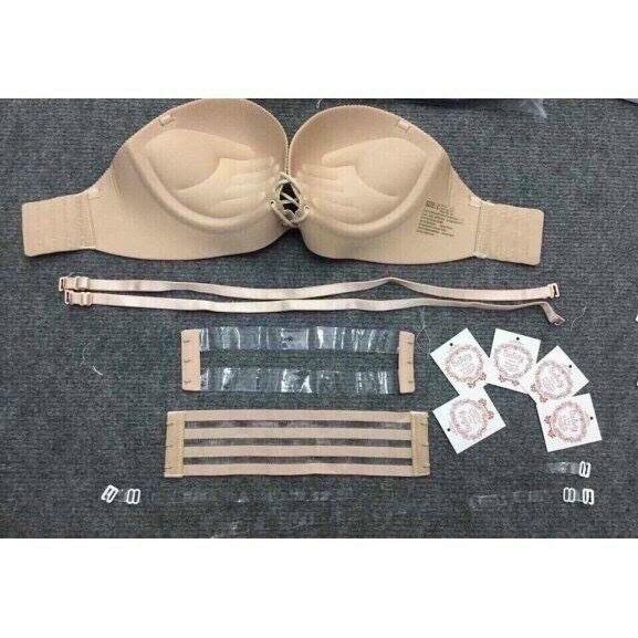 M171. Áo ngực không dây đệm bản tay dây rút tạo khe nâng ngực siêu hot