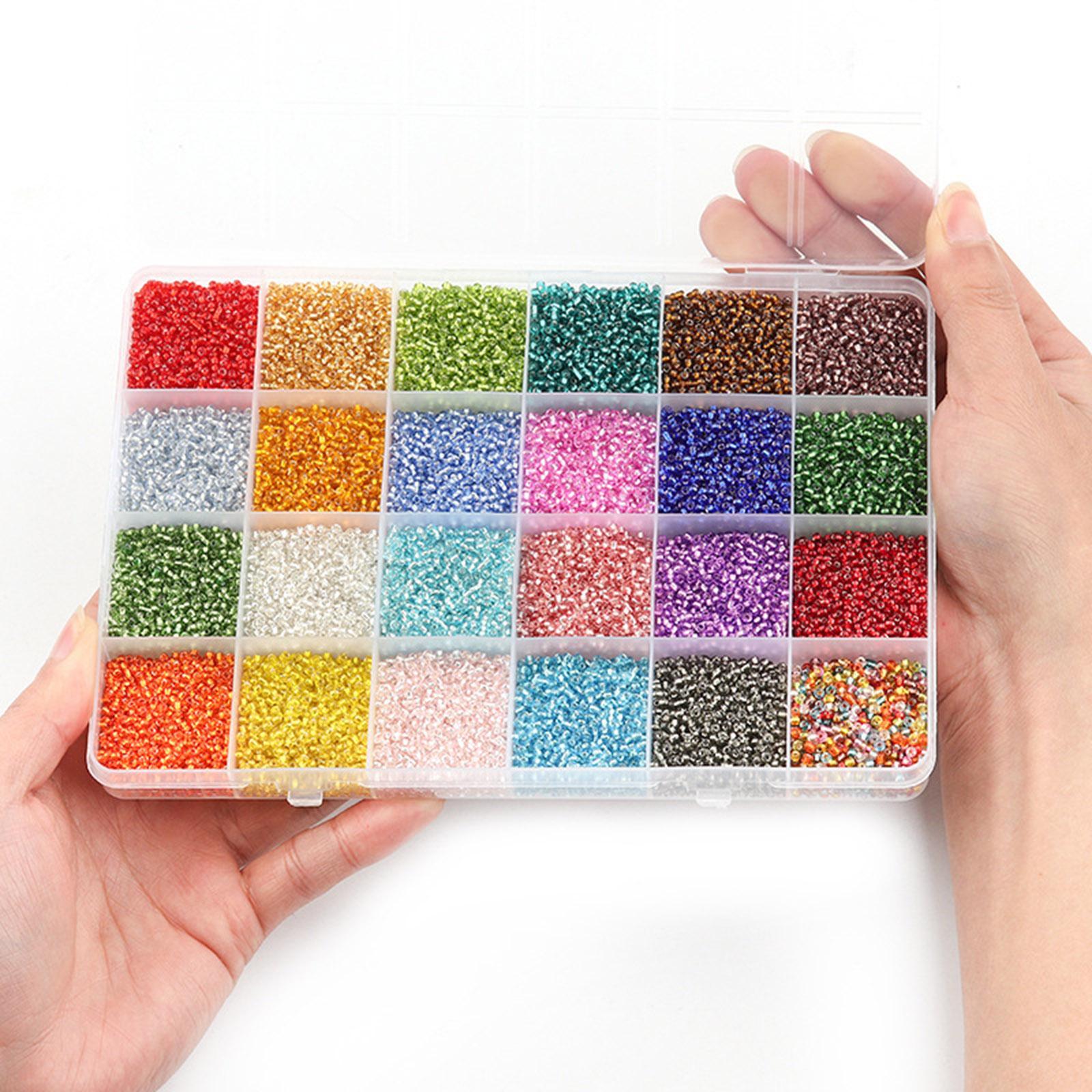 2300x Glass Seed Beads Beads Multicolor Jewelry Making for Art Children