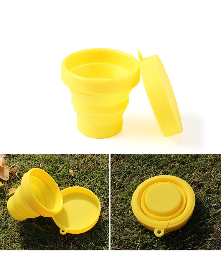 Cốc gấp silicone AoTu - AT8854 tiện dụng cắm trại, dã ngoại, du lịch, trong nhà, văn phòng