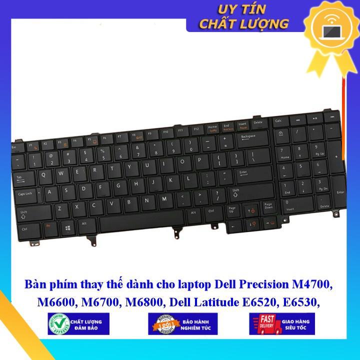 Bàn phím dùng cho laptop Dell Precision M4700 M6600 M6700 M6800 Dell Latitude E6520 E6530 E6540 E5520 - Hàng Nhập Khẩu New Seal