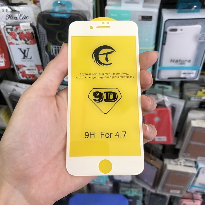Tấm dán kính cường lực full màn hình 9D dành cho iPhone 7
